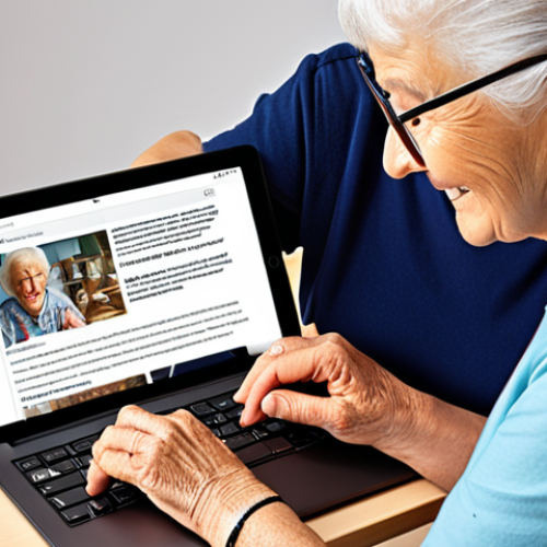 Home 11 **Prompt 1: Diverse Digital Inclusion**
A vibrant, modern scene depicting people of various ages and abilities seamlessly interacting with digital content. On a laptop, an elderly woman comfortably reads large text; nearby, a visually impaired person uses a screen reader with a tablet. Another individual, perhaps with an arm in a sling, effortlessly navigates a smartphone. The overall atmosphere is bright and inclusive, highlighting accessible web design principles like clear navigation and readable text that enable everyone to connect with information and services.