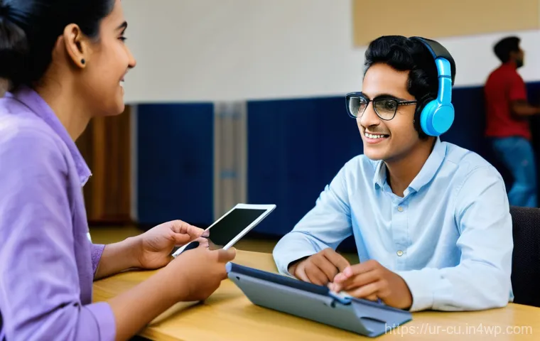 비디오 콘텐츠의 접근성 향상을 위한 전략 - A diverse group of individuals of varying ages and abilities are gathered in a brightly lit, modern ...